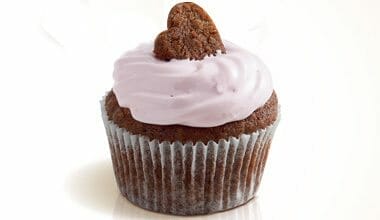 Cupcake de chocolate e aveia