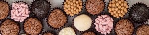 typical brazilian brigadeiros various flavors with room text 1