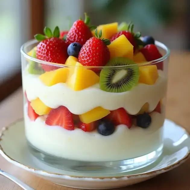 Creme Belga com Frutas