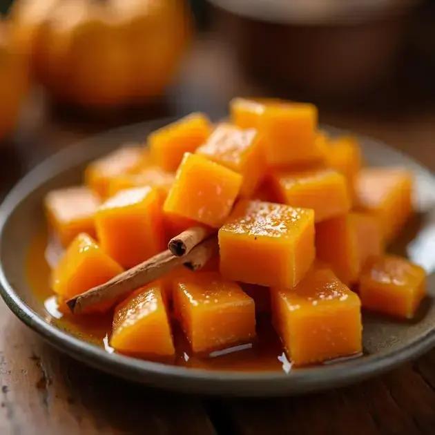 Doce de abóbora em pedaços
