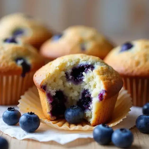 Muffin de Blueberry fofinho e saudável: sabor irresistível para o café da manhã