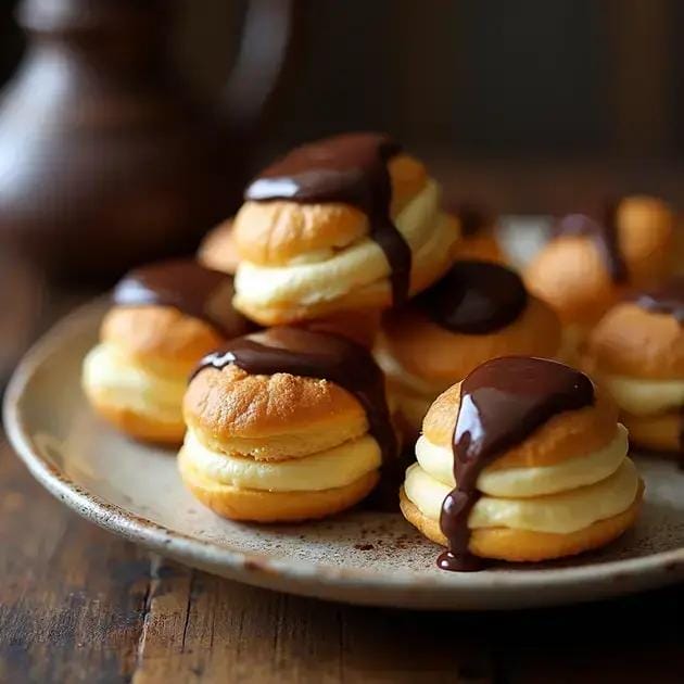 Profiteroles: como fazer profiteroles com recheio cremoso e calda de chocolate