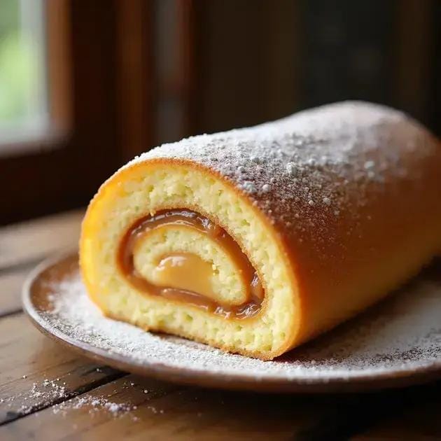 Rocambole de doce de leite