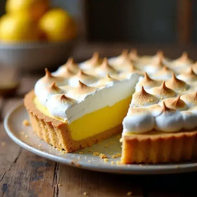 Torta de limão com merengue
