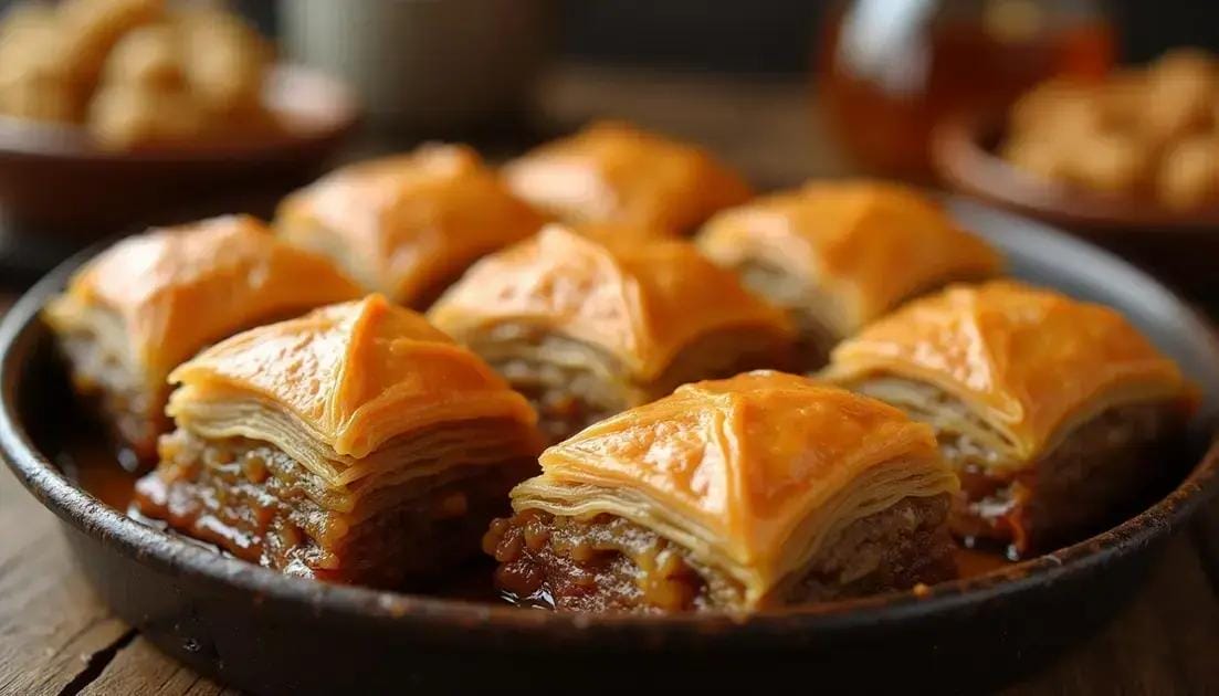 Baklava fácil: receita tradicional turca com massa crocante e toque brasileiro