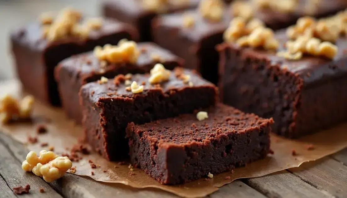 Brownie vegano simples: sabor intenso de chocolate e textura macia