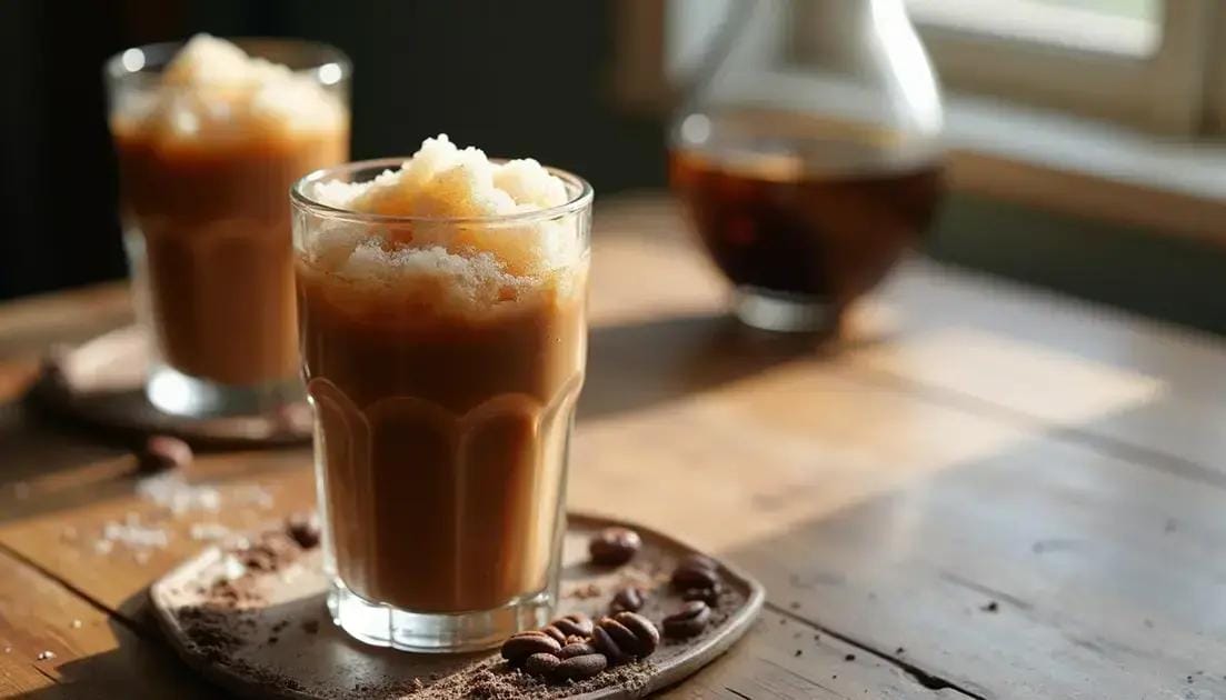 Granita de café: sobremesa refrescante que valoriza o sabor do café gelado