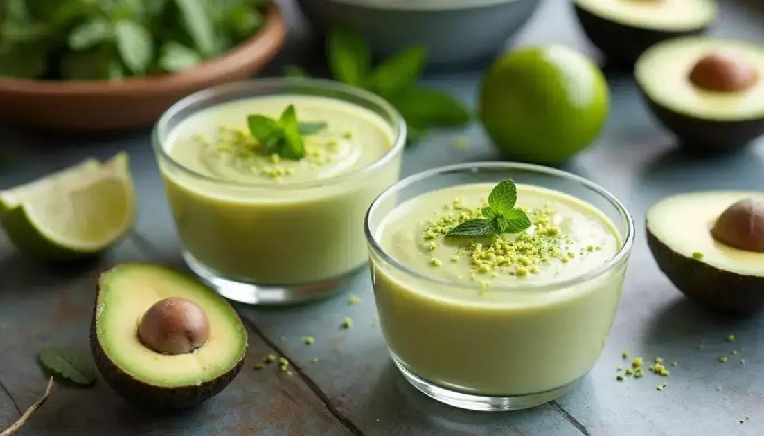 Mousse de abacate saudável: sobremesa cremosa e refrescante, pronta em minutos