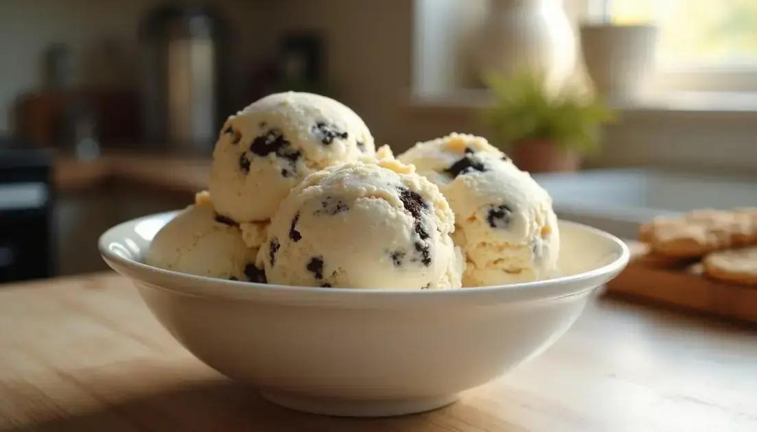 Sorvete de Cookies & Cream: cremosidade gelada e irresistível para refrescar o dia