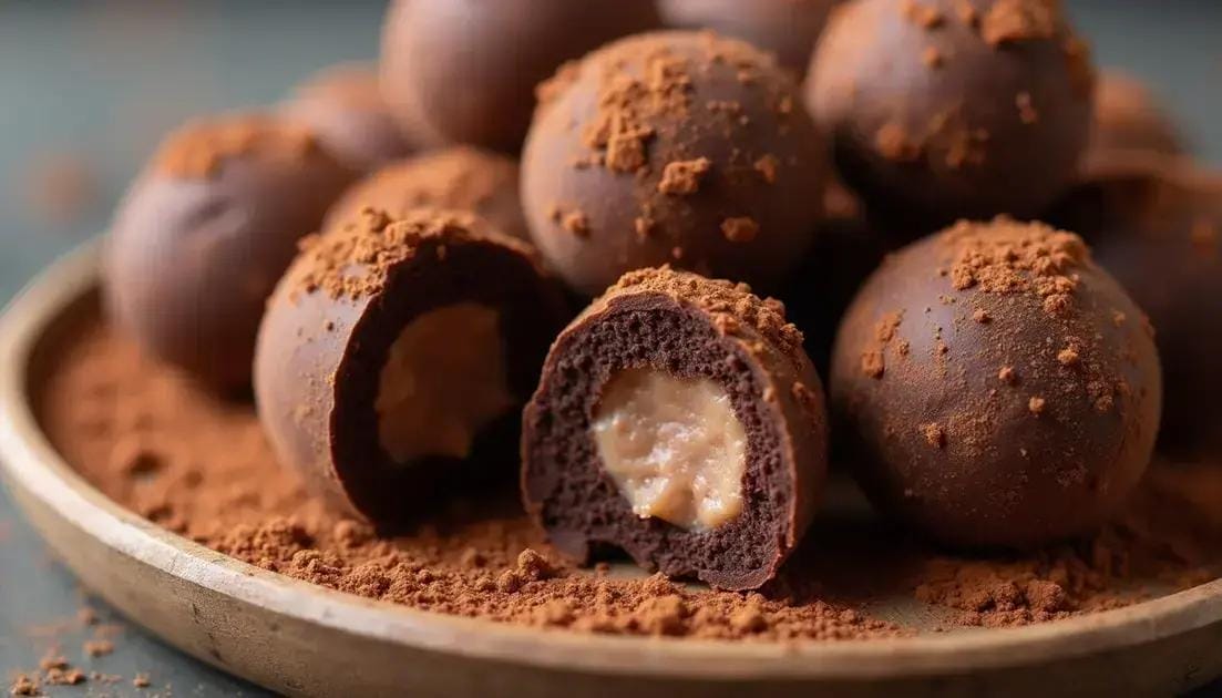 Trufas veganas fáceis: sobremesa irresistível, prática e sem lactose